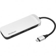 Kingston Nucleum Docking Station - for Notebook/Smartphone - 60 W - USB 3.1 Type C - 4 x USB Ports - HDMI - Wired C-HUBC1-SR-EN
