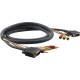 Kramer Hydra C-MH1/MH1-10 Audio/Video Cable - 10 ft A/V Cable for Audio/Video Device - First End: 1 x HD-15 Male VGA, First End: 1 x Mini-phone Male Stereo Audio, First End: 2 x RCA Male Stereo Audio, First End: 1 x RCA Male Composite Video - Second End: 