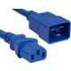 ENET C13 to C14 4ft Blue Power Cord / Cable 250V 14 AWG 15A NEMA IEC-320 C13 to IEC-320 C20 4&#39;&#39; - Lifetime Warranty C13C20-BL-4F-ENC