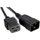 ENET Power Extension Cord - Black - 25 ft Cord Length C19C20-20A-25F-ENC