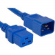 ENET C19 to C20 3ft Blue Power Cord Extension 250V 12 AWG 20A NEMA IEC-320 C19 to IEC-320 C20 Blue 3&#39;&#39; - Lifetime Warranty C19C20-BL-3F-ENC