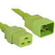 ENET C19 to C20 2ft Green Power Cord Extension 250V 12 AWG 20A NEMA IEC-320 C19 to IEC-320 C20 Green 2&#39;&#39; - Lifetime Warranty C19C20-GN-2F-ENC