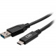 C2g 6in USB C to USB Cable - M/M - 6in USB C to USB A Cable - SuperSpeed USB 5Gbps - M/M 28874