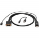 C2g 10ft HDMI to VGA Adapter Cable - Active HDMI to VGA Cable - 10 ft HDMI/Micro-USB/VGA Video/Power Cable for Video Device, Desktop Computer, Chromebook, Notebook, Monitor, Projector - First End: 1 x 15-pin HD-15 Male Video - Second End: 1 x HDMI (Type A