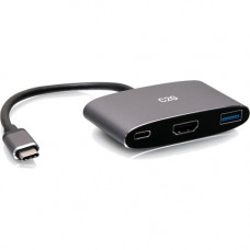C2g USB C Mini Dock with HDMI, USB, USB C & Power Delivery up to 100W - for Notebook/Tablet PC - 100 W - USB Type C - 3 x USB Ports - HDMI - Thunderbolt - Wired 54460