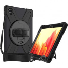 CODI Rugged Rugged Carrying Case for 10.4" Samsung Galaxy Tab A7 Tablet - Black - Drop Resistant, Shock Absorbing, Bump Resistant - Silicone, Polycarbonate - Hand Strap, Shoulder Strap, Hand Grip C30705058