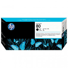 HP 80 (C4820A) Black Printhead/Printhead Cleaner - Design for the Environment (DfE), TAA Compliance C4820A