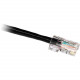 Cp Technologies ClearLinks 10FT Cat. 5E 350MHZ Black No Boot Patch Cable - Category 5E for Network Device - 10ft - 1 x RJ-45 Male Network - 1 x RJ-45 Male Network - Black - RoHS Compliance C5E-BK-10-O