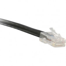 ENET Cat5e Black 1 Foot Non-Booted (No Boot) (UTP) High-Quality Network Patch Cable RJ45 to RJ45 - 1Ft - Lifetime Warranty C5E-BK-NB-1-ENC