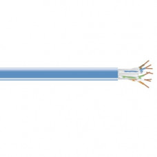 Black Box CAT5e Value Line Solid Bulk Cable, CM, 1000-ft. (304.8-m), Blue - 1000 ft Category 5e Network Cable for Network Device - Bare Wire - Bare Wire - Blue - RoHS, WEEE Compliance C5E-CM-SLD-BL