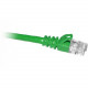 Cp Technologies ClearLinks 100FT Cat. 5E 350HMZ Green Molded Snagless Patch Cable - 100 ft Category 6e Network Cable for Network Device - First End: 1 x RJ-45 Male Network - Second End: 1 x RJ-45 Male Network - Patch Cable - Green - RoHS Compliance C6-GR-