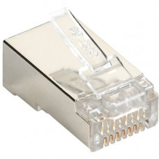 Black Box CAT5e Value Line Modular Plug, Shielded, 100-Pak - 100 Pack - 1 x RJ-45 Male - RoHS Compliance C5E-MP-S-100PAK