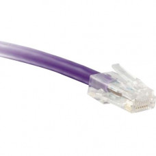 ENET Cat5e Purple 15 Foot Non-Booted (No Boot) (UTP) High-Quality Network Patch Cable RJ45 to RJ45 - 15Ft - Lifetime Warranty C5E-PR-NB-15-ENC