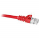 Cp Technologies ClearLinks 5FT Cat5E 350MHZ Red Molded Snagless Patch Cable - Category 5E for Network Device - 5ft - 1 x RJ-45 Male Network - 1 x RJ-45 Male Network - Red - RoHS Compliance C5E-RD-05-M