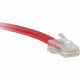 ENET Cat5e Red 2 Foot Non-Booted (No Boot) (UTP) High-Quality Network Patch Cable RJ45 to RJ45 - 2Ft - Lifetime Warranty C5E-RD-NB-2-ENC