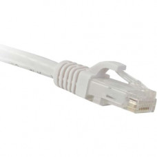 ENET Cat5e White 35 Foot Patch Cable with Snagless Molded Boot (UTP) High-Quality Network Patch Cable RJ45 to RJ45 - 35Ft - Lifetime Warranty C5E-WH-35-ENC