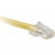 ENET Cat5e Yellow 2 Foot Non-Booted (No Boot) (UTP) High-Quality Network Patch Cable RJ45 to RJ45 - 2Ft - Lifetime Warranty C5E-YL-NB-2-ENC