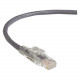 Black Box GigaBase 3 CAT5e 350-MHz Lockable Patch Cable (UTP), Gray, 6-ft. (1.8-m) - 6 ft Category 5e Network Cable for Network Device - First End: 1 x RJ-45 Male Network - Second End: 1 x RJ-45 Male Network - Patch Cable - Gray C5EPC70-GY-06