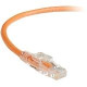 Black Box GigaBase 3 CAT5e 350-MHz Lockable Patch Cable (UTP), Orange, 6-ft. (1.8-m) - 6 ft Category 5e Network Cable for Network Device - First End: 1 x RJ-45 Male Network - Second End: 1 x RJ-45 Male Network - Patch Cable - Orange C5EPC70-OR-06