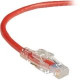 Black Box GigaBase 3 CAT5e 350-MHz Lockable Patch Cable (UTP), Red, 15-ft. (4.5-m) - 15 ft Category 5e Network Cable for Network Device - First End: 1 x RJ-45 Male Network - Second End: 1 x RJ-45 Male Network - Patch Cable - Red C5EPC70-RD-15
