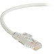 Black Box GigaBase 3 CAT5e 350-MHz Lockable Patch Cable (UTP), White, 1-ft. (0.3-m) - 1 ft Category 5e Network Cable for Network Device - First End: 1 x RJ-45 Male Network - Second End: 1 x RJ-45 Male Network - Patch Cable - White C5EPC70-WH-01