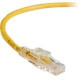 Black Box GigaBase 3 CAT5e 350-MHz Lockable Patch Cable (UTP), Yellow, 6-ft. (1.8-m) - 6 ft Category 5e Network Cable for Network Device - First End: 1 x RJ-45 Male Network - Second End: 1 x RJ-45 Male Network - Patch Cable - Yellow C5EPC70-YL-06
