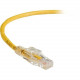 Black Box GigaBase 3 CAT5e 350-MHz Lockable Patch Cable (UTP), Yellow, 7-ft. (2.1-m) - 7 ft Category 5e Network Cable for Network Device - First End: 1 x RJ-45 Male Network - Second End: 1 x RJ-45 Male Network - Patch Cable - Yellow C5EPC70-YL-07