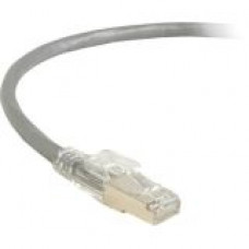 Black Box GigaBase Cat.5e UTP Patch Network Cable - 15 ft Category 5e Network Cable for Network Device - First End: 1 x RJ-45 Male Network - Second End: 1 x RJ-45 Male Network - Patch Cable - Shielding - Gray C5EPC70S-GY-15