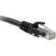 ENET Cat6 Black 1 Foot Patch Cable with Snagless Molded Boot (UTP) High-Quality Network Patch Cable RJ45 to RJ45 - 1Ft - Lifetime Warranty C6-BK-1-ENC