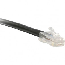 ENET Cat6 Black 1 Foot Non-Booted (No Boot) (UTP) High-Quality Network Patch Cable RJ45 to RJ45 - 1Ft - Lifetime Warranty C6-BK-NB-1-ENC