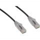 ENET Cat.6 UTP Patch Network Cable - 4 ft Category 6 Network Cable for Network Device - First End: 1 x RJ-45 Male Network - Second End: 1 x RJ-45 Male Network - Patch Cable - Riser, CMR - 28 AWG - Black, Clear C6-BK-SCB-4-ENC
