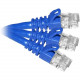 Cp Technologies ClearLinks 14ft Cat6 550MHZ Blue Molded Snagless Patch Cable 100pk - 14ft - Blue C6-BL-14-M-CS