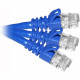 Cp Technologies ClearLinks 25ft Cat6 550MHZ Blue Molded Snagless Patch Cable 50pk - 25ft - Blue C6-BL-25-M-CS