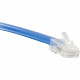 ENET Cat6 Blue 2 Foot Non-Booted (No Boot) (UTP) High-Quality Network Patch Cable RJ45 to RJ45 - 2Ft - Lifetime Warranty C6-BL-NB-2-ENC