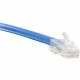 ENET Cat6 Blue 35 Foot Non-Booted (No Boot) (UTP) High-Quality Network Patch Cable RJ45 to RJ45 - 35Ft - Lifetime Warranty C6-BL-NB-35-ENC