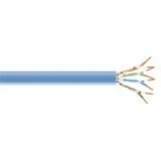 Black Box CAT6 Value Line Solid Bulk Cable, CM, 1000-ft. (304.8-m), Blue - 1000 ft Category 6 Network Cable for Network Device - Bare Wire - Bare Wire - Blue - 1 Pack - RoHS, TAA Compliance C6-CM-SLD-BL