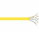 Black Box CAT6 Value Line Solid Bulk Cable, CM, 1000-ft. (304.8-m), Yellow - 1000 ft Category 6 Network Cable for Network Device - Bare Wire - Bare Wire - Yellow - 1 Pack - RoHS Compliance C6-CM-SLD-YL
