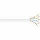 Black Box Black Box Connect Cat6 250 MHz Solid Bulk Cable - UTP, Plenum, White, 1000 ft. - 1000 ft Category 6 Network Cable for Network Device - First End: 1 x Bare Wire - Second End: 1 x Bare Wire - White - TAA Compliance C6-CMP-SLD-WH