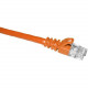 Cp Technologies ClearLinks 10FT Cat. 6 550MHZ Orange Molded Snagless Patch Cable - RJ-45 Male - RJ-45 Male - 10ft - Orange C6-OR-10-M