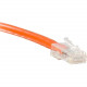 ENET Cat6 Orange 10 Foot Non-Booted (No Boot) (UTP) High-Quality Network Patch Cable RJ45 to RJ45 - 10Ft - Lifetime Warranty C6-OR-NB-10-ENC