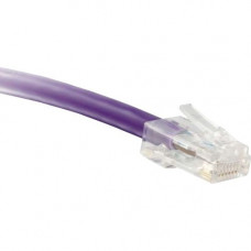 ENET Cat6 Purple 15 Foot Non-Booted (No Boot) (UTP) High-Quality Network Patch Cable RJ45 to RJ45 - 15Ft - Lifetime Warranty C6-PR-NB-15-ENC