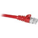 Cp Technologies ClearLinks 10FT Cat. 6 550MHZ Red Molded Snagless Patch Cable - 10 ft Category 6e Network Cable for Network Device - First End: 1 x RJ-45 Male Network - Second End: 1 x RJ-45 Male Network - Patch Cable - Red - RoHS Compliance C6-RD-10-M