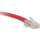ENET Cat6 Red 40 Foot Non-Booted (No Boot) (UTP) High-Quality Network Patch Cable RJ45 to RJ45 - 40Ft - Lifetime Warranty C6-RD-NB-40-ENC