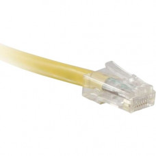 ENET Cat6 Yellow 1 Foot Non-Booted (No Boot) (UTP) High-Quality Network Patch Cable RJ45 to RJ45 - 1Ft - Lifetime Warranty C6-YL-NB-1-ENC