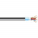 Black Box CAT6A 650-MHz Bulk Cable - Shielded, F/UTP, PVC, Solid, Black, 1000 ft. - 1000 ft Category 6a Network Cable for Network Device - Bare Wire - Bare Wire - 1.25 GB/s - Shielding - Solid Black C6ABC50S-BK-1000