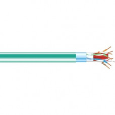 Black Box CAT6A 650-MHz Bulk Cable - Shielded, F/UTP, PVC, Solid, Green, 1000 ft. - 1000 ft Category 6a Network Cable for Network Device - Bare Wire - Bare Wire - 1.25 GB/s - Shielding - Solid Green C6ABC50S-GN-1000