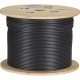 Black Box GigaTrue Cat.6a S/FTP Network Cable - 1000 ft Category 6a Network Cable for Network Device - Bare Wire - Bare Wire - 10 Gbit/s - Shielding - CM - 26 AWG - Black - TAA Compliant C6ABC50S-STR-BK-1000