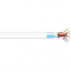 Black Box CAT6A 650-MHz Bulk Cable - Shielded, F/UTP, PVC, Solid, White, 1000 ft. - 1000 ft Category 6a Network Cable for Network Device - Bare Wire - Bare Wire - 1.25 GB/s - Shielding - Solid White C6ABC50S-WH-1000