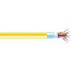 Black Box CAT6A 650-MHz Bulk Cable - Shielded, F/UTP, PVC, Solid, Yellow, 1000 ft. - 1000 ft Category 6a Network Cable for Network Device - Bare Wire - Bare Wire - 10 Gbit/s - Shielding - 23 AWG - Solid Yellow C6ABC50S-YL-1000