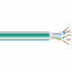 Black Box GigaTrue CAT6A 650-MHz Bulk Cable - Plenum, Solid, Green, 1000 ft - 1000 ft Category 6a Network Cable for Network Device, Server, Patch Panel, Switch - Bare Wire - Bare Wire - 1.25 GB/s - Patch Cable - Green - TAA Compliance C6ABC51-GN-1000